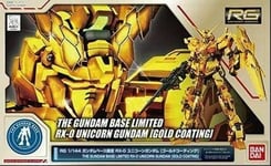 BANDAI RG 1/144 RX-0 UNICORN Gundam GOLD COATING Plastic Model Kit NEW Gundam UC