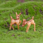 2st konstgjorda mini sika rådjur giraff fe trädgård miniatyrer tomtar mossa terrarier harts hantverk figurer heminredning