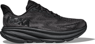 Hoka Women's Clifton 9 Black/Black, 40 2/3