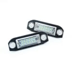 1 par LED-registreringskyltlampor för Volvo C70 S40 S60 S80 V50 V60 V70 Xc60 Xc70 Xc90 - WELLNGS