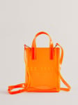 Ted Baker Sheacon Transparent Icon Bag, Bright Orange