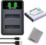 Np-Bn1 Batterie Et Chargeur Avec Usb Port Pour Cyber-Shot Dsc-W800 Dsc-Wx220 Dsc-W830 Dsc-W810 Dsc-Qx10 Dsc-Tf1 Dsc-Tx5 Dsc-Tx7 Dsc-Tx9 Dsc-Tx20 Dsc-Tx30[X1789]