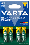 Varta Power AA 1350Mah laddbara batterier (4 pack)