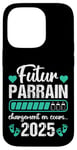 Coque pour iPhone 14 Pro Futur Parrain 2025 Humour Annonce Naissance Grossesse Cadeau