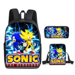 Sonic Ryggsäck 1st/ Set Elementary Cartoon Ryggsäck . Backpack