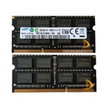 16GB Samsung 2x 8GB 2RX8 DDR3 1600MHz PC3-12800 SODIMM Laptop RAM Memory 1.5V DD