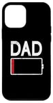 iPhone 12 mini Tired Dad Weak Phone Battery Empty Daddy Papa Father's Day Case