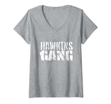 Womens Stranger Things Hawkins Gang Demogorgon Face V-Neck T-Shirt