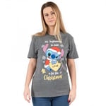 Lilo & Stitch Womens/Ladies Beginning To Taste A Lot Like Christmas Stitch T-Shirt - XXL