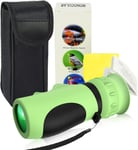 Télescope Monoculaire de Poche,Monoculaire Portable Vue Enfant avec Vision Claire,Jumelles Puissantes pour Enfant avec Grossissement 8-12x pour Les GarçOns Et Les Filles De 3 à 12 Ans(Vert)(Q263)