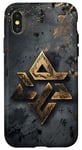 Coque pour iPhone X/XS Pendentif Symbole Viking Valknut Mythologie Nordique Décor