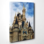 Big Box Art Magic Kingdom Florida Orlando USA Canvas Wall Art Print Ready to Hang Picture, 30 x 20 Inch (76 x 50 cm), Multi-Coloured