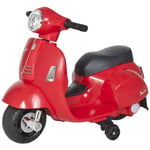 Kids Ride On Vespa Scooter Motorcycle 6V Battery Powered Electric Toy Red