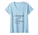 Womens Liverpool Souvenir / Scousers Funny Fake Definition Saying! V-Neck T-Shirt