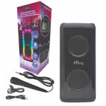 Large Multi-Coloured Light Bluetooth Speaker with Mic