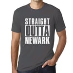 Homme Tee-Shirt Tout Droit Sorti De Newark - Straight Outta Newark - T-Shirt Graphique Éco-Responsable Vintage Cadeau Nouveauté