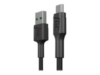 Green Cell Gc Powerstream - Usb-Kabel - Usb (Hane) Till Mikro-Usb Typ B (Hane) - 30 Cm - Svart