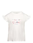 Mango Embroidered Message T-Shirt Vit