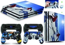 Autocollant Personnalisé Pour Console Ps4 Pro + 2 Skins Pour Manette