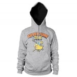 Hybris Adventure Time Washed Hoodie (S,HeatherGrey)