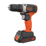 BLACK+DECKER BCD001C1-QW Perceuse-visseuse, 1 Batterie 18 V-1,5 Ah, 3/8_pollice