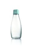 Retap Bouteille d'eau en Verre Borosilicate, Menthe Bleu, 0.5 Litre/Medium