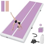 tapis de gymnastique 10cm Haut Tapis Entraînement epais 3 M Tapis de Gym Gonflable Piste Gonflable Gymnastique Tumbling Gymnastique avec Pomp a air