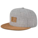 Johnny Urban Casquette Snapback Gris/Marron Homme & Femme – Cap Dean Fabriqué de Tissu de Haute Qualité - Casquettes de Baseball Stylée & Réglable avec Badge de Logo - Unisexe Taille Unique