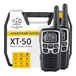 Midland XT50 Adventure, Radio Bi-Bande, Talkie-Walkie Professionnel à Charge Rapide, 24 Canaux PMR446, Rayon de 8 Km, 38 Tonalités CTCSS, Rechargeable avec USB, Blanc