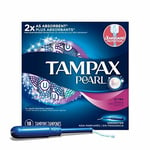 Tampax Pearl Plastic Unscented Tampons, Ultra Absorbency Absorbent 18 Count