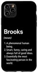 Coque pour iPhone 11 Pro Max Brooks Définition du nom Dictionnaire amusant