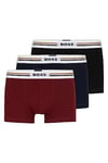 BOSS Mens Pack Revive Boxer Shorts - Black/red/navy - S