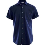 Aclima Mens Leisurewool Short Sleeve Shirt (Blå (NAVY BLAZER) Medium)