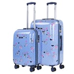 SKPAT - Set Valise Rigide, Lot de Valises Soute Avion 4 roulettes - Sets de Bagages, Valise à Roulette en Soldes pour Voyages. Lot Valise: Ensemble pour Voyages élégants, Bleu