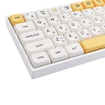 Hyekit Touches PBT 137 Touches par Sublimation Thermique XDA Profil Japonais Mignon pour claviers mécaniques Cherry Gateron MX