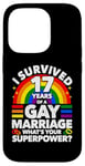 iPhone 14 Pro 17th Wedding Anniversary 17 Years Gay Marriage Husband Case