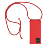 For Samsung Galaxy S10 Lite phone cover with strap chain cord case Red