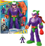 Imaginext DC Super Friends The Joker Insider & LaffBot 12-Inch Robot with Lights & Sounds plus Figure for Ages 3+ years, HKN47