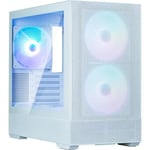 Boitier PC Mini Tour Micro ATX Zalman P30 Air RGB avec panneaux vitrés - Blanc