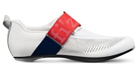 Chaussures de triathlon fizik hydra aeroweave carbon blanc bleu rouge