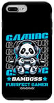 Coque pour iPhone 7 Plus/8 Plus Graphique de jeu vidéo Panda Gaming pour hommes, garçons, femmes, enfants