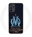 Coque Samsung Galaxy A52s 5g Om Logo Bleu Et Dorée Stade