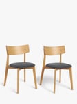 John Lewis Virtue Dining Chair, Set of 2, Oak