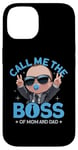 Coque pour iPhone 14 Baby Boss « Call Me The Boss » Like A Boss Kids