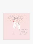 Woodmansterne Two Champagne Glasses Wife Birthday Card