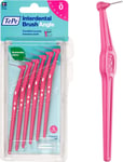 Interdental  Brush  Angle ,  Pink ,  0 . 4Mm / Iso  0 ,  6Pcs ,  Interspace  Cle