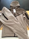 Nike Tech Tracksuit SET Fleece Taped DV0537 040 Olive Grey Enigma Stone SIZE M