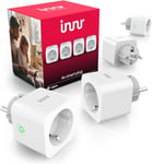 Innr Prise Connectée Zigbee, Smart Plug, Fonctionne avec Innr, Philips Hue*, Alexa & Hey Google (hub connecté requis) Prise Connectée Alexa, 3600W, 16A, 4-Pack, SP 240-4