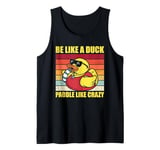 Be like a duck paddle like crazy Yellow Duck Retro men Tank Top