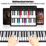 Roll‑up Piano Silicone 88 Keys Piano Keyboards Hand Roll Piano for Music Lovers